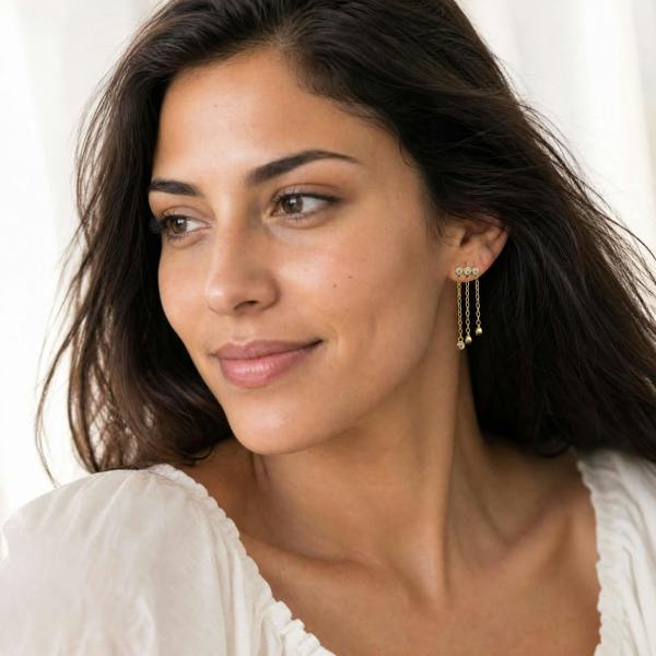 Gold Trip Rainfall Earrings