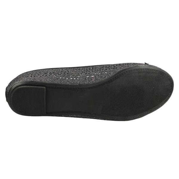 Spot On Ladies Spot On Punched Design Ballerinas F80376