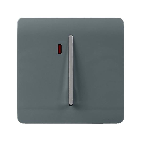 Trendi Switch 1 Gang 20 Amp Heavy Duty Rocker Switch in Warm Grey
