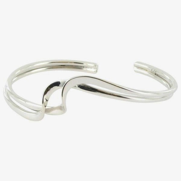 Sterling Silver Double Twist Cuff Bracelet - Reeves & Reeves