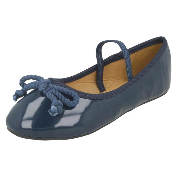 Spot On Girls Spot On Elastic Bar Ballerinas