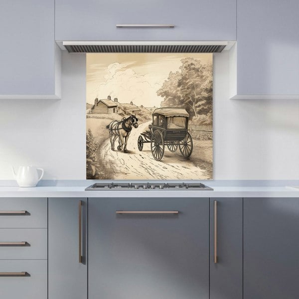 Warren Reed - Designer A Horse And His Cart Kitchen Splashback