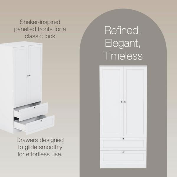 Vida Designs Altino 2 Door 2 Drawer Wardrobe