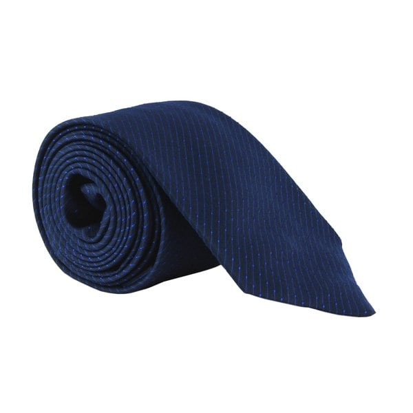 Dunhill silk tie In a fine corded stripe pattern navy blue