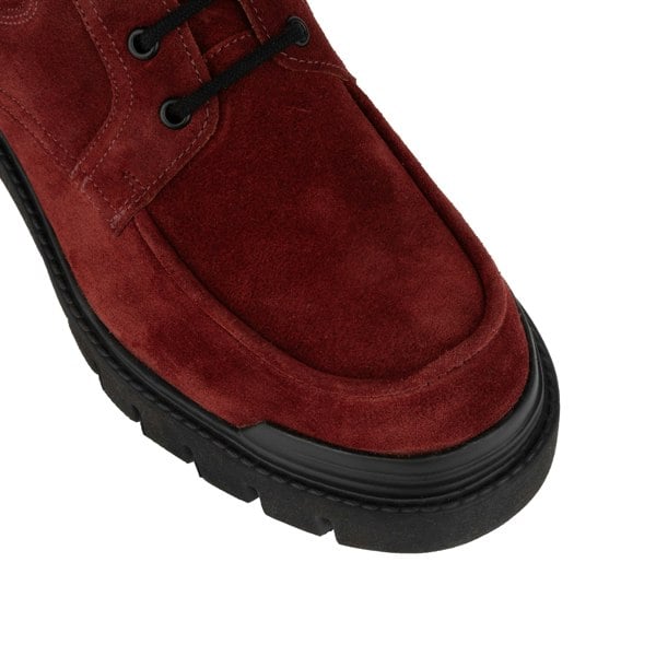 Embassy London Wexley - Burgundy - Men's Suede Derby Shoe