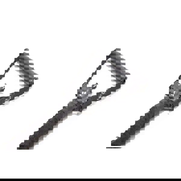 Black resistance band with handle and '20 KG' label on a white background