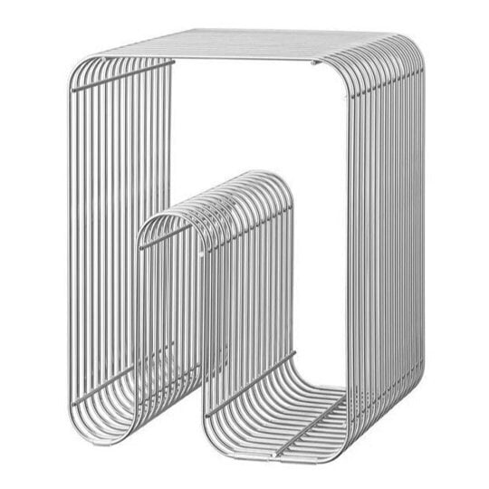 Havendro Metal Wire Side Table Magazine Rack Compact End Table for Sofa & Bedside Holder