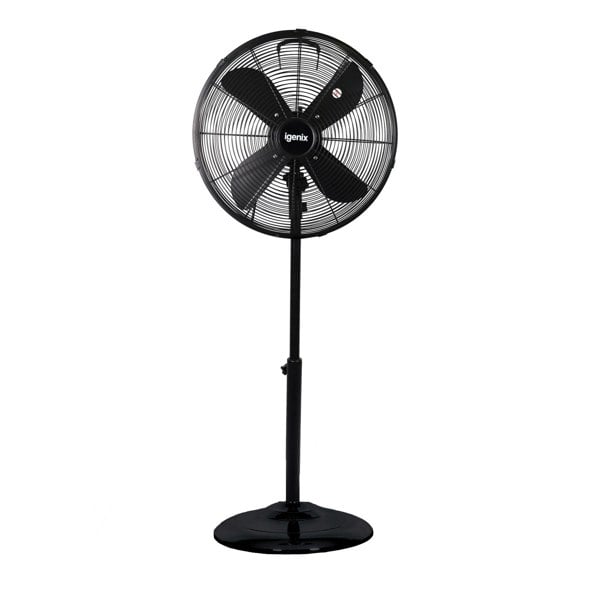 igenix 16 Inch Pedestal Fan, 3 Speeds, Black
