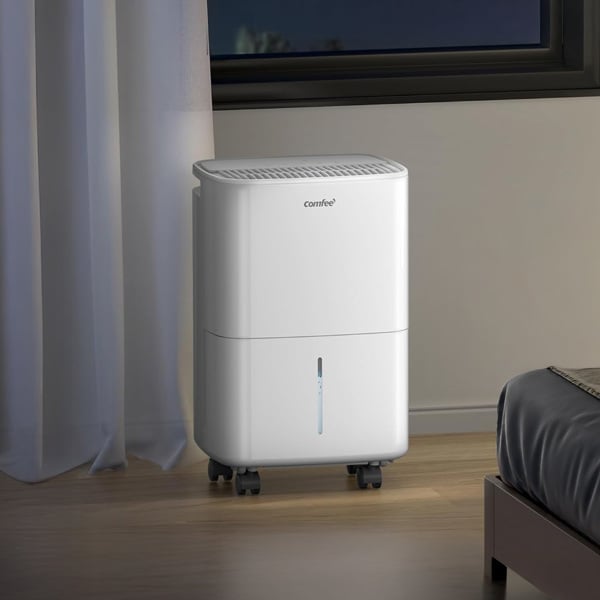 Living and Home COMFEE' Aqua Dry 12L/DAY Dehumidifier for Home with 2.5L Water Tank