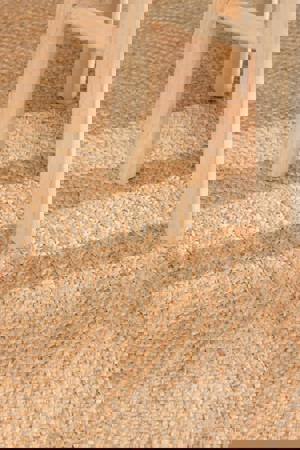 The Rugs Jutta Natural Round Jute Rug - Stylish & Comfort