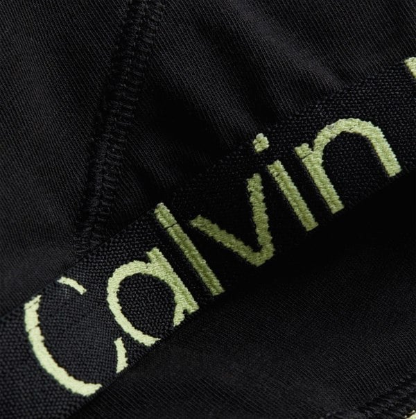 Calvin Klein UNLINED BRALETTE Womens Black Sunny Lime