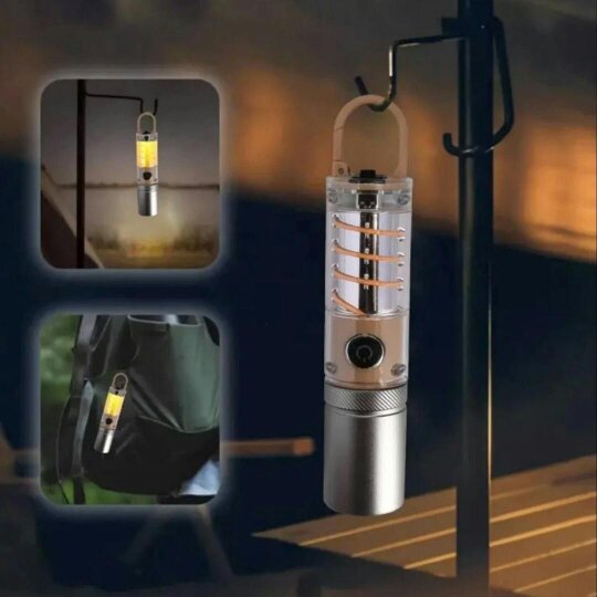 Havendro Super Bright Rechargeable USB LED Camping Flashlight Telescopic Torch Lamp Tool