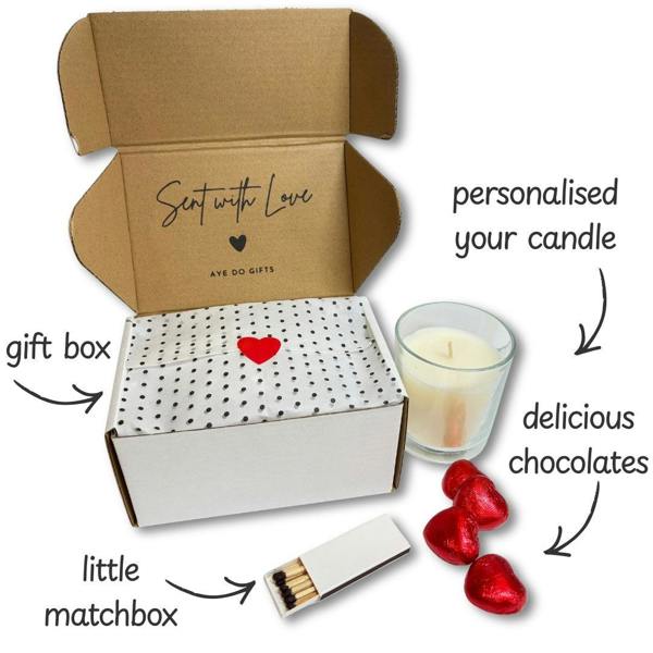 Personalised Surname Wedding Candle Gift Set | Engagement