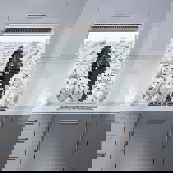Warren Reed - Designer Lion Amidst the Flock Kitchen Splashback