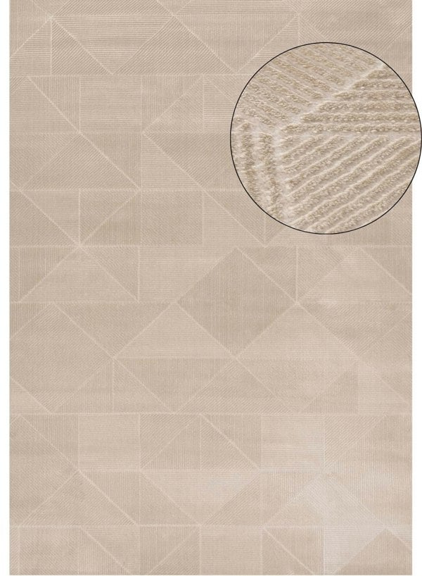 Carmel Beige Rug Abstract design, anti-alergic, stain-resistant