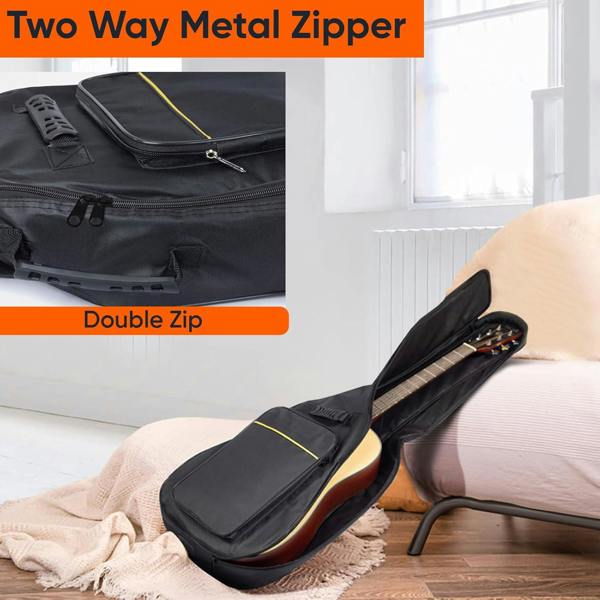 40–41 Inch Acoustic Guitar Gig Bag, Waterproof Padded Carry Case with Backpack Shoulder Straps, Handle and Protective Storage for Classical Guitars