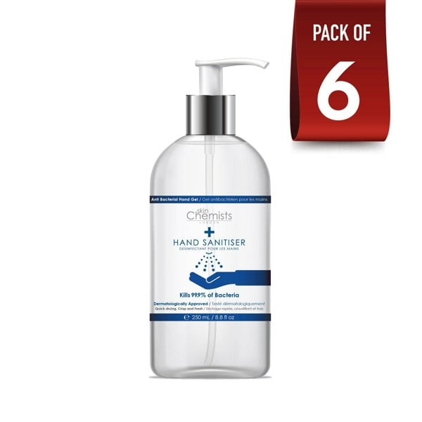 skinChemists Hand Sanitiser 250ml Pack Of 6
