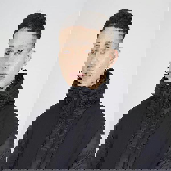 Brave Soul Black Longline Quilted Hooded Padded Jacket  - Black Image 4