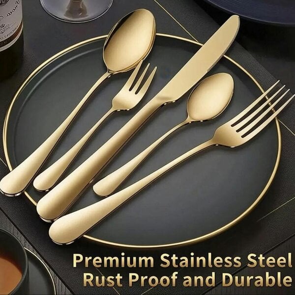 Havendro 30X Cutlery Dinner Set Stainless Steel High Grade Tableware Fork Tea Spoons Tool