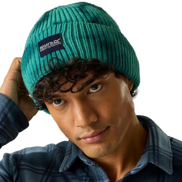 Regatta Unisex Adult Connora Fisherman Tie Dye Beanie - Turquoise/Mediterranea - 