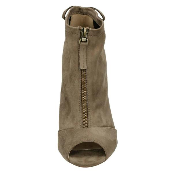 Spot On Ladies Spot On Peep Toe Ankle Boots