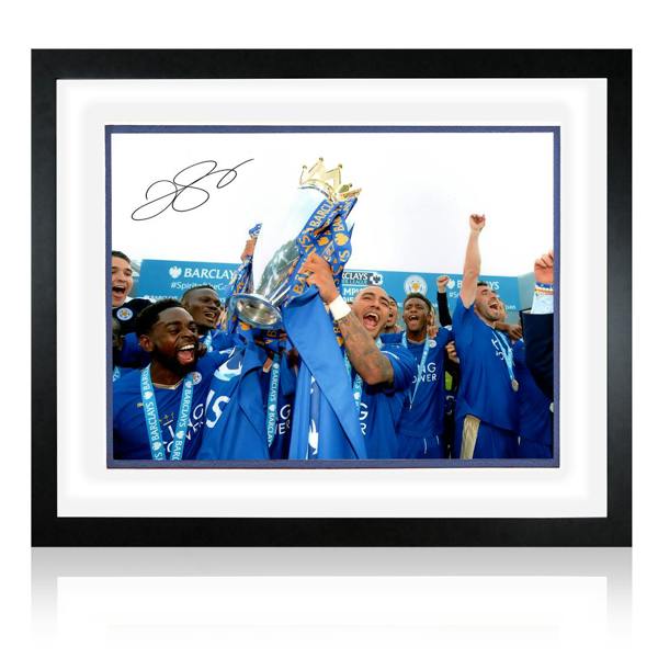 Danny Simpson Signed Leicester City Image Deluxe Mount Frame