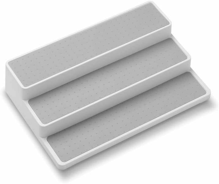 HYGRAD BUILT TO SURVIVE 3/2 Tier Shelf Jar Rack Holder Cupboard Corner Organiser Storage Kitchen Tool UK