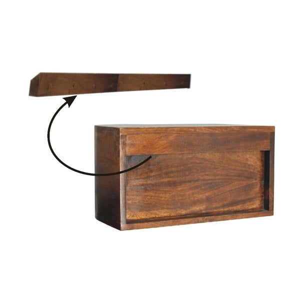 Artisan Furniture Solid Wood Lunar 2 Drawer Floating Bedside