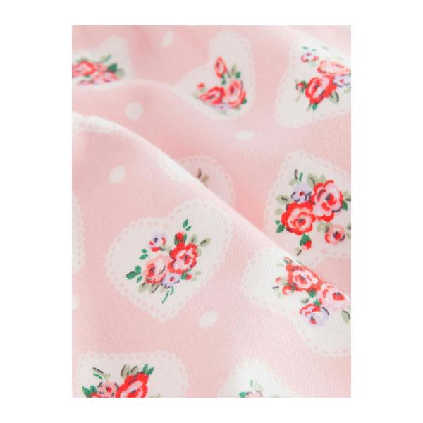 Cath Kidston Girls Flower & Heart Woven Button Through Pyjama Set - Pink - 