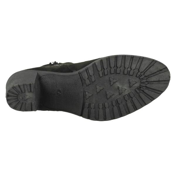 Spot On Ladies Spot On Ankle Boots With Zip Detail