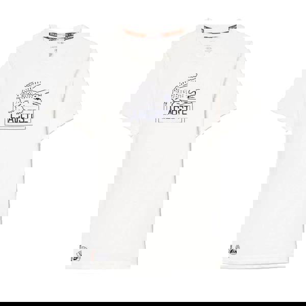 Lacoste Unisex Adult Roland Garros Edition Ultra Dry Tennis T-Shirt - White - 