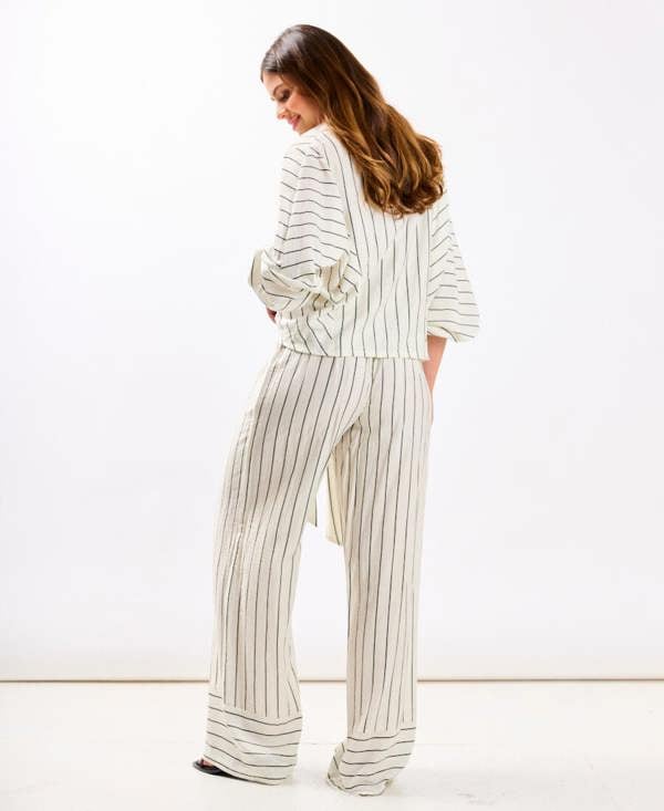 Mono Stripe Palazzo Set