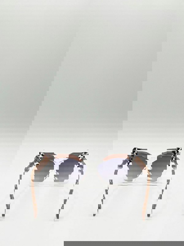 SVNX Oversized Cat-Eye Sunglasses in Nude