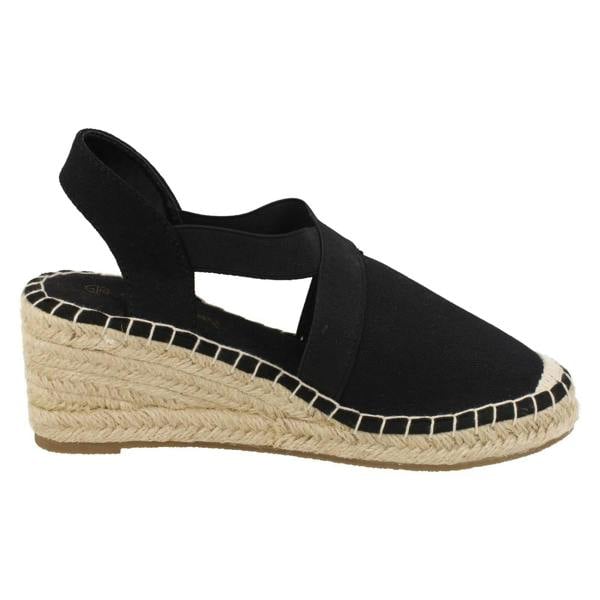 Savannah Ladies Savannah Closed Toe Espadrille Wedge F2309