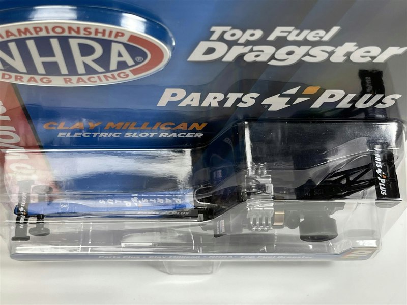 Auto World Slot Cars Parts Plus Clay Millican NHRA Top Fuel Dragster HO Scale Slot Car SC370-2