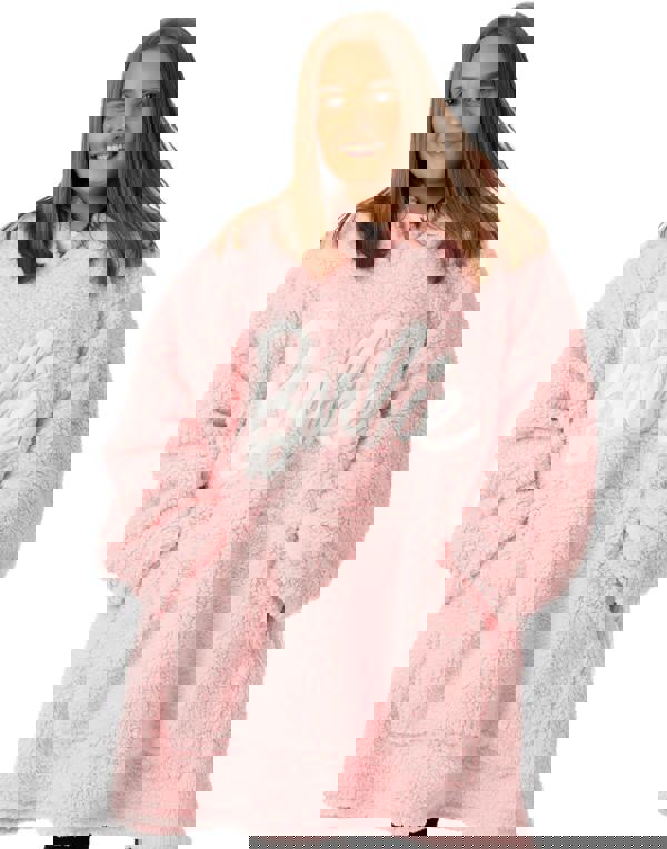 Barbie Womens Pink Blanket Hoodie (One Size)