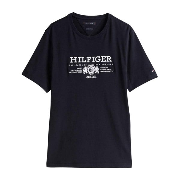 Tommy Hilfiger Mens Embroidered Logo T-Shirt - Blue