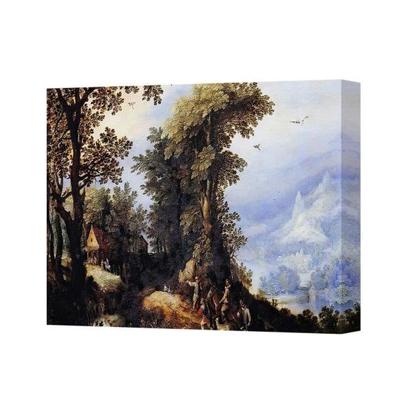 Benjamin Tate Design Landscape Canvas Wall Art Forest And Mountain Scene Home Decor
