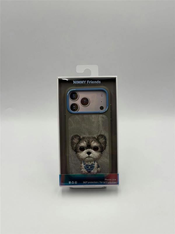 Nimmy Friends Nimmy Big Eye Cute Pet Yorkie Dog Case with MagSafe for iPhone 17 Pro Max 6.9" Grey Blue - N-XDY-IP17-PRO-MAX-027