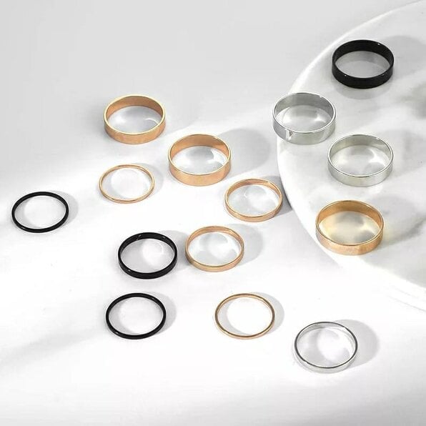The Colourful Aura Multi Size Stackable Rings | The Colourful Aura
