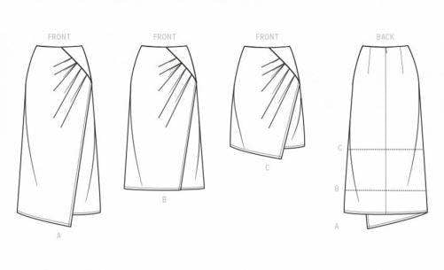 Simplicity Sewing Pattern 9607, Skirts for Women, H5 (6-8-10-12-14) - Easy