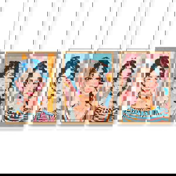 Boho Wall Art | Set of 3 Boho Women Wall art Prints