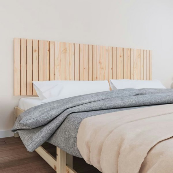 Berkfield Wall Headboard 204x3x60 cm Solid Wood Pine
