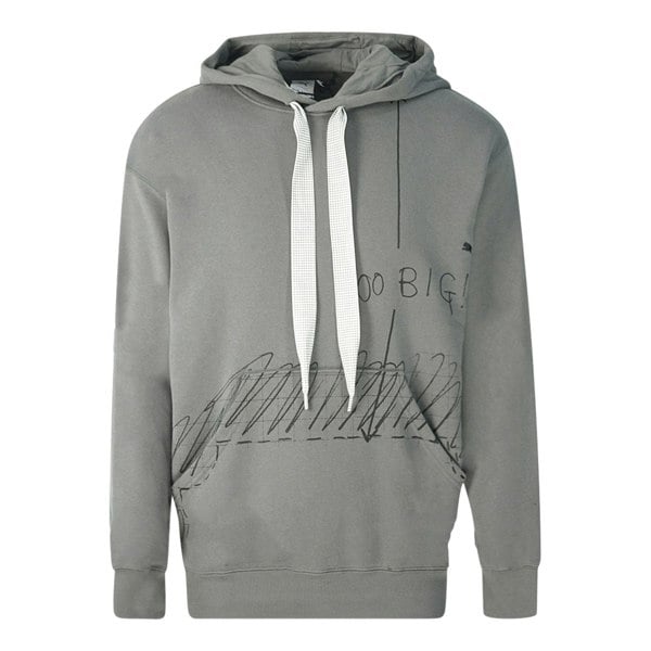 Puma x Michael Lau Too Big Graphic Hoodie - Grey