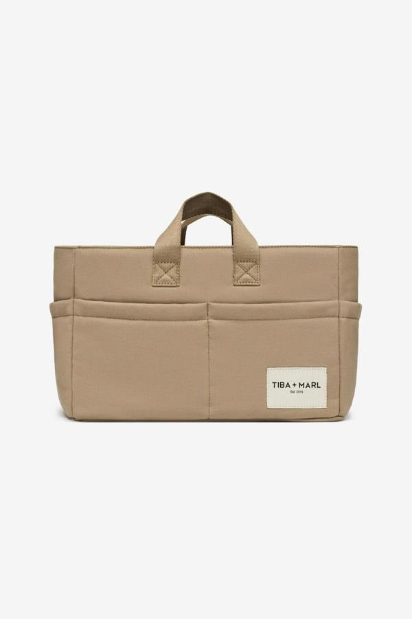 Tiba + Marl T+M Canvas Organiser Caddy / Pocket Tote Insert Desert