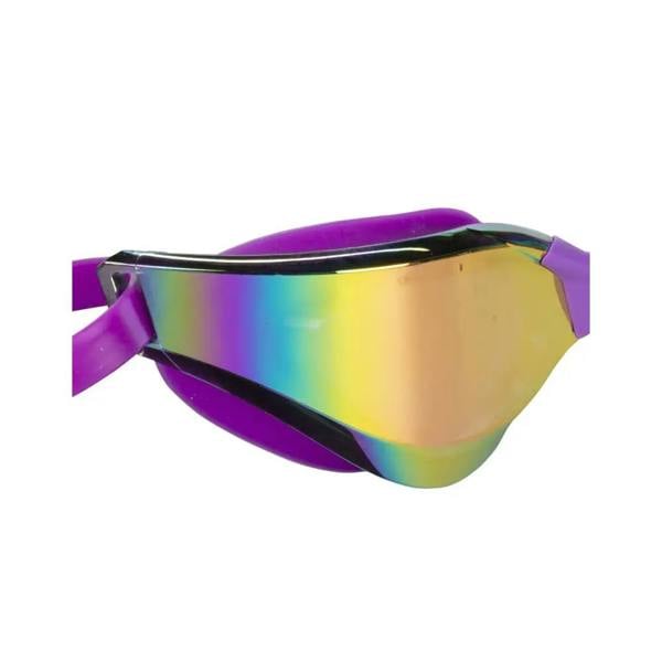 Aquafeel Ultra Cut mirrored goggles in purple rainbow reflective design