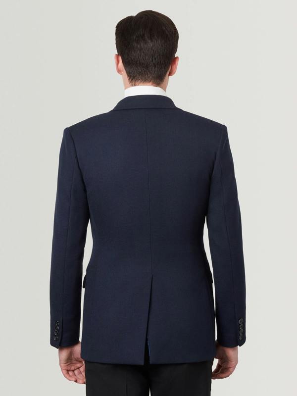 Serran London Double Breasted Suit Jacket - Navy