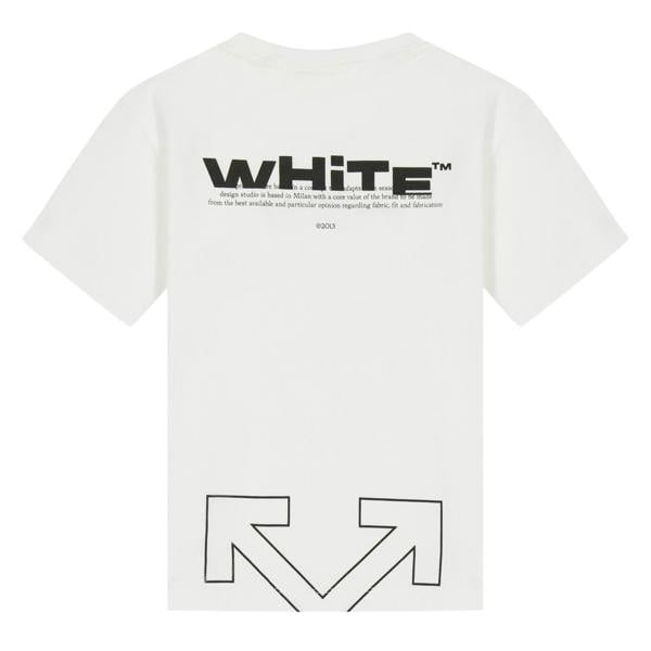 Off White Childrens/Kids Logo Regular T-Shirt - White - 