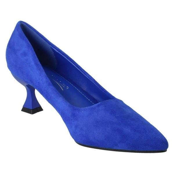Anne Michelle Ladies Anne Michelle Microfibre 6cm Heeled Court Shoes F90124