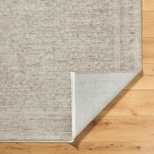 Livabliss Galey Alix Maria Elena-Vintage Ivory Brown Traditional Boho Fringe Rug